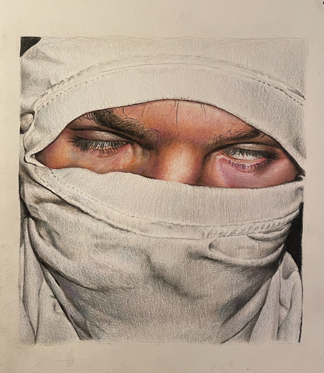 Zeichnung / Firestarter DIN A4, Colored pencil on paper 