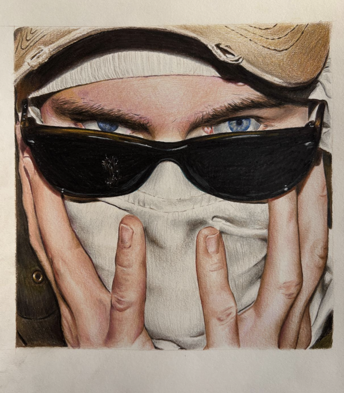 Zeichnung / Heel Turn DIN A4, Colored pencil on paper 